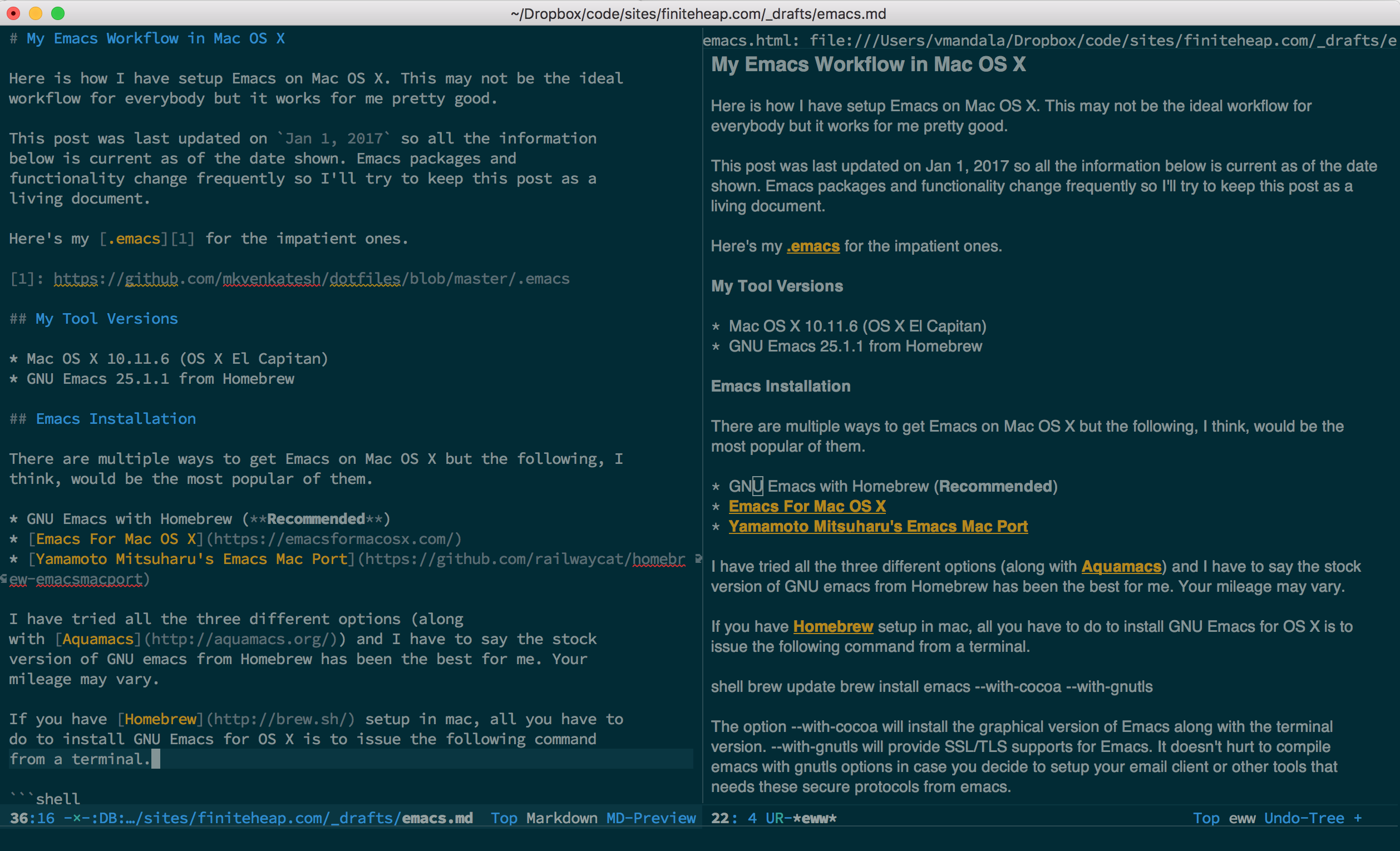 My Emacs Editor