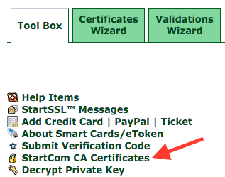 StartSSL Toolbox