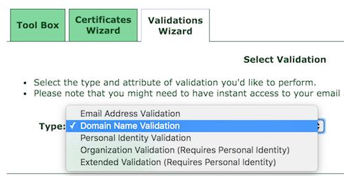 StartSSL Verification Wizard